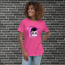 Load image into Gallery viewer, Bob Bones Women's Relaxed T-Shirt (Purple Head)