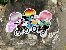 Load image into Gallery viewer, Bicycle Day Fly Guy Sticker Pack
