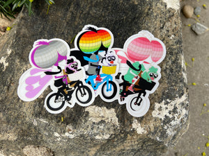 Bicycle Day Fly Guy Sticker Pack