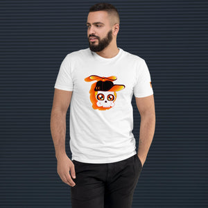 Bob Bones Men's Short Sleeve T-shirt (Orange Head)