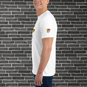 Bob Bones Men's Short Sleeve T-shirt (Rainbow Head)