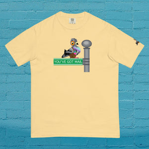 Peewee the Pigeon Carrier Men’s Heavyweight T-shirt