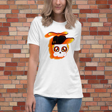 Load image into Gallery viewer, Bob Bones Women&#39;s Relaxed T-Shirt (Orange Head)
