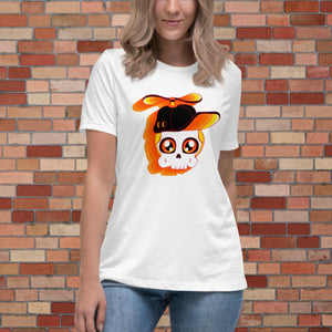 Bob Bones Women's Relaxed T-Shirt (Orange Head)